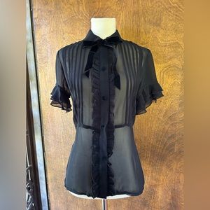 WHEELS & DOLLBABY Super Rare Sheer babydoll Blouse size 1